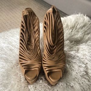 Christian Louboutin ZouLou Caged Pumps, Size 37